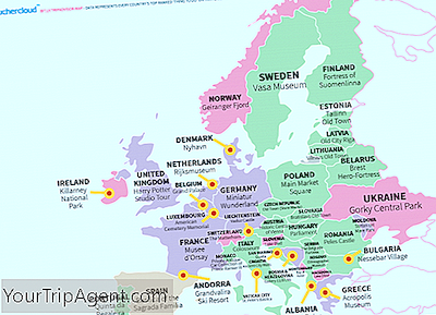 Questa Mappa Davvero Interessante Mostra Le Migliori Destinazioni Turistiche Del Mondo